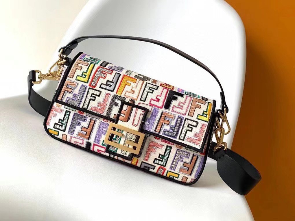 Branded shop baguette bag