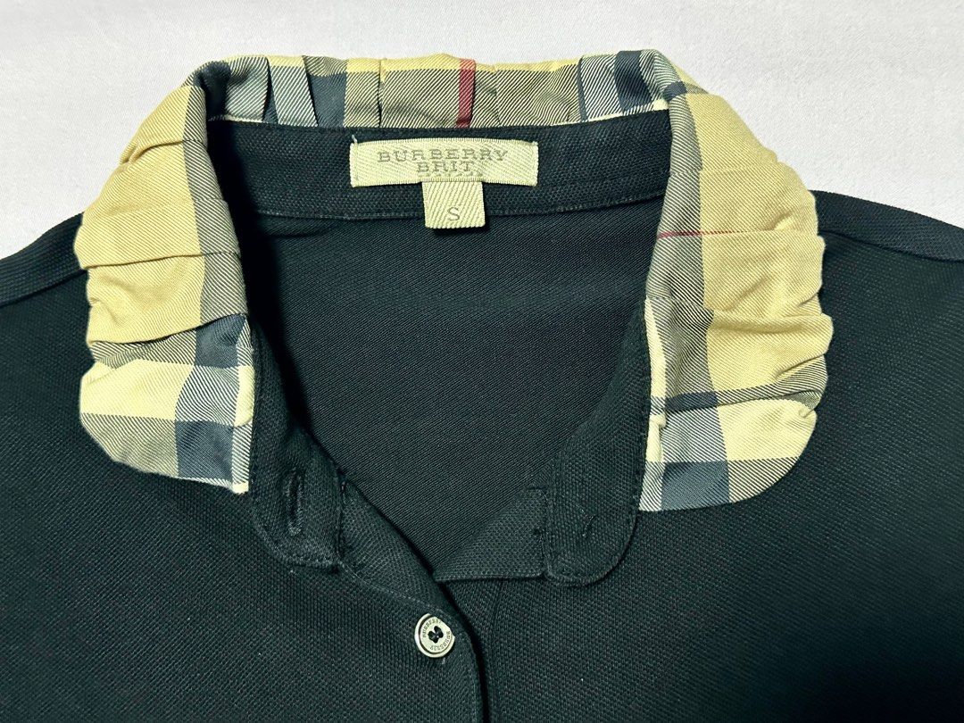 Burberry polo outlet shirt womens black