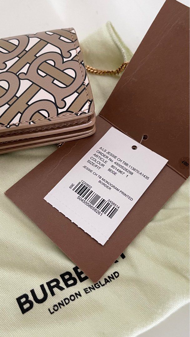 Burberry jessie vintage check & leather card deals case on chain