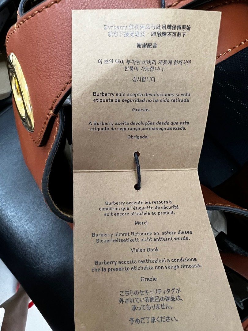 Burberry luxury leather tote bag Carousell