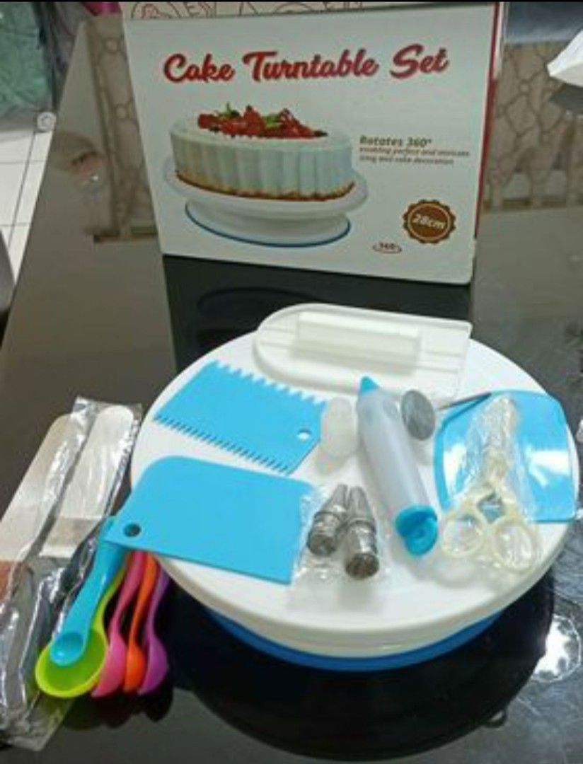 Cake turntable set sale