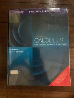 Calculus Book by Larson (SHS STEM / Engineering)