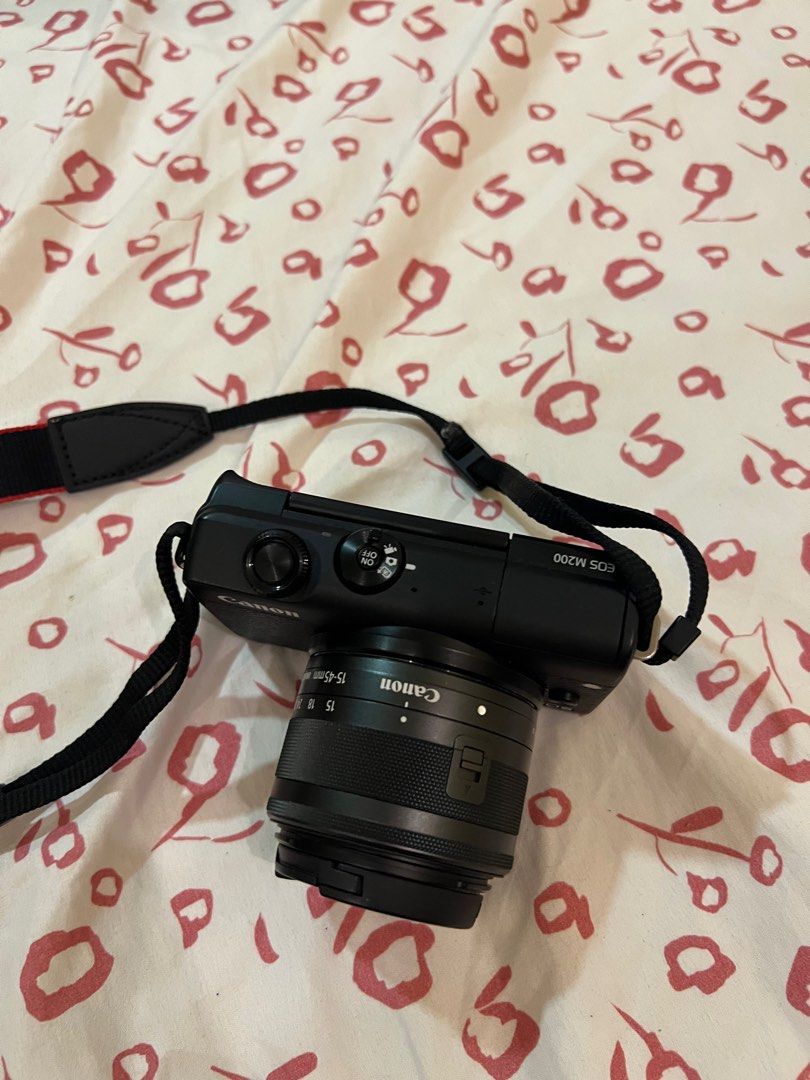 Canon EOS M200 (Category: Cameras) located in Cebu City. Submitted by jasminfernandez (Listing ID 1250258086, Image 2). Description: Good as new. Used only a couple of times in Korea and Japan. No dents or issues. Bought this in the USA last January 2023. No more box since I left it in the USA. RFS: Decided to switch to Fujifilm camera, vlogging isn’t for me. No to lowballers!!!.