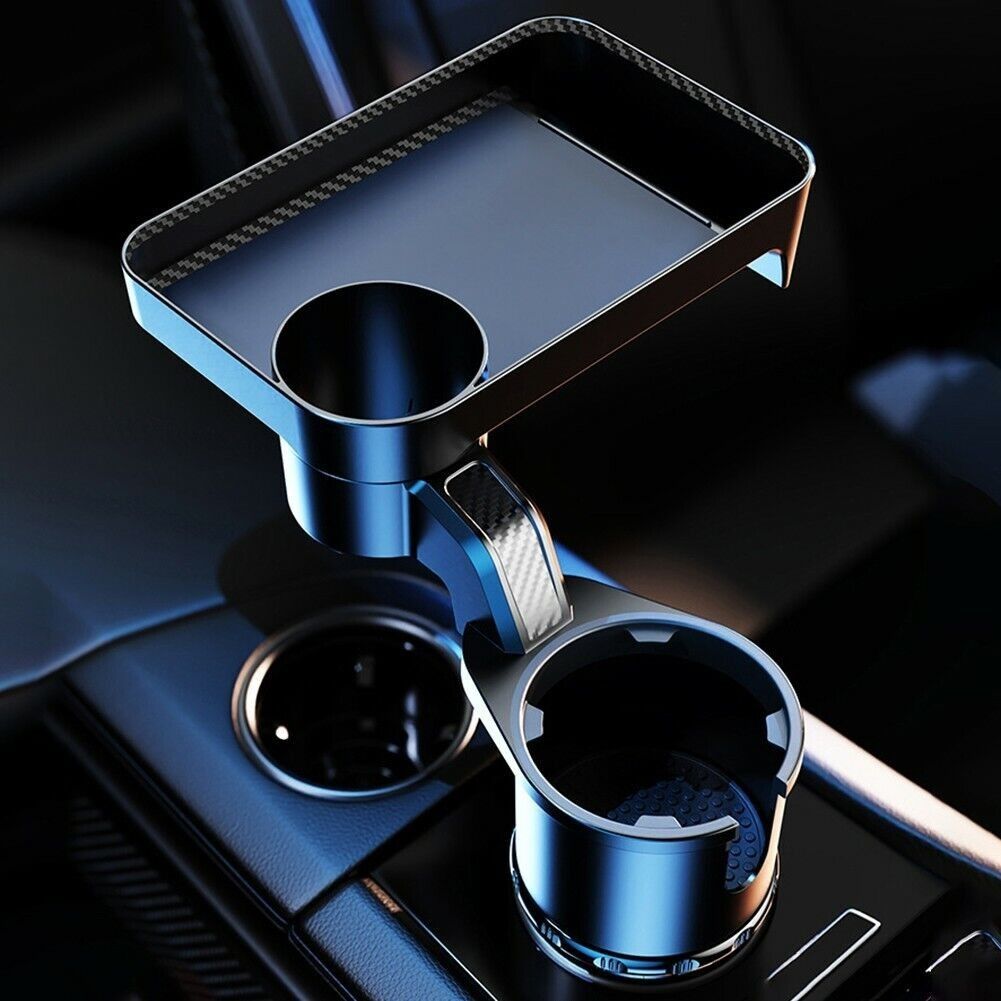 Car cup holder with table tray a whole new two in 1, Car Accessories,  Accessories on Carousell