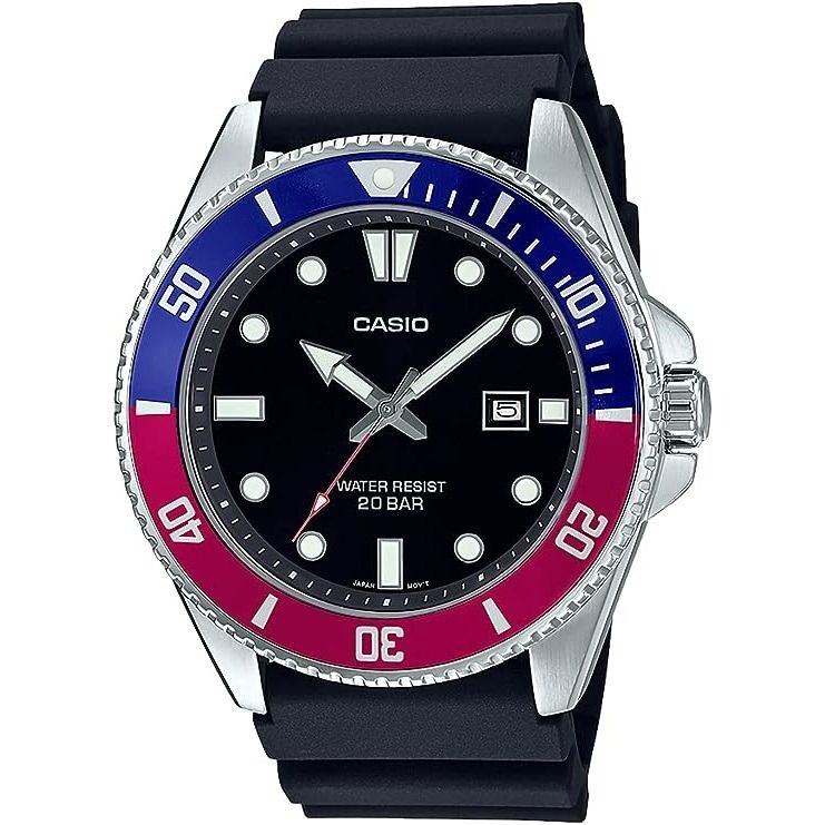 Casio Duro MDV 107 Series Japan Market Watch Black Batman Pepsi