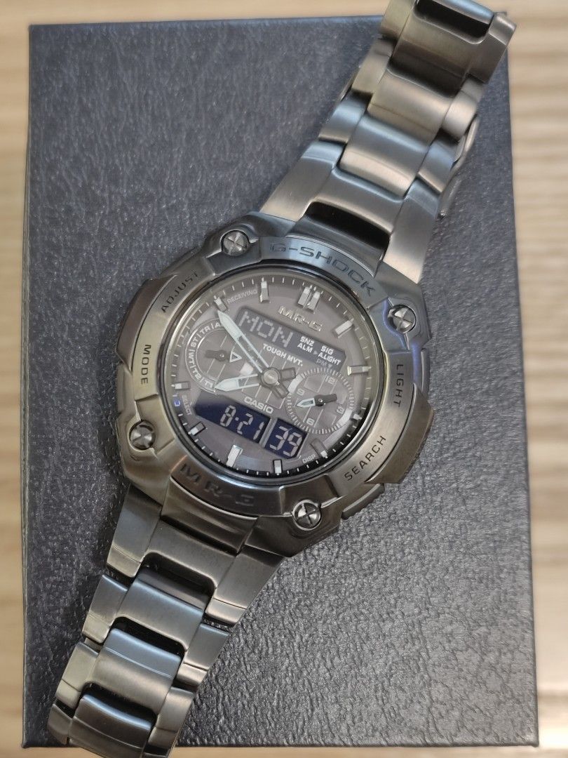 Casio G-shock MRG 7700B-1BJF (鈦金屬), 名牌, 手錶- Carousell