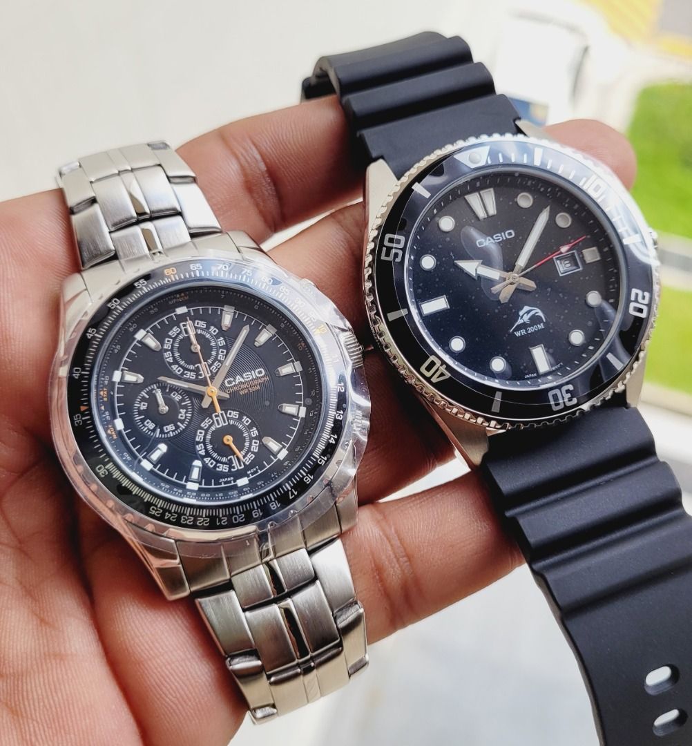 Casio duro chronograph sale
