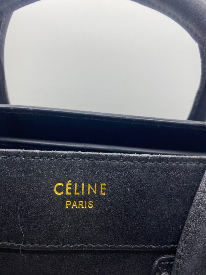 CELINE LUGGAGE BAG ❤️ (Category: Luxury Bags & Wallets) located in Bacolod City. Submitted by chuchaystuffs (Listing ID 1250235283, Image 2). Description: Lampo zip , signs of use sa rubber edge nya see pics po.