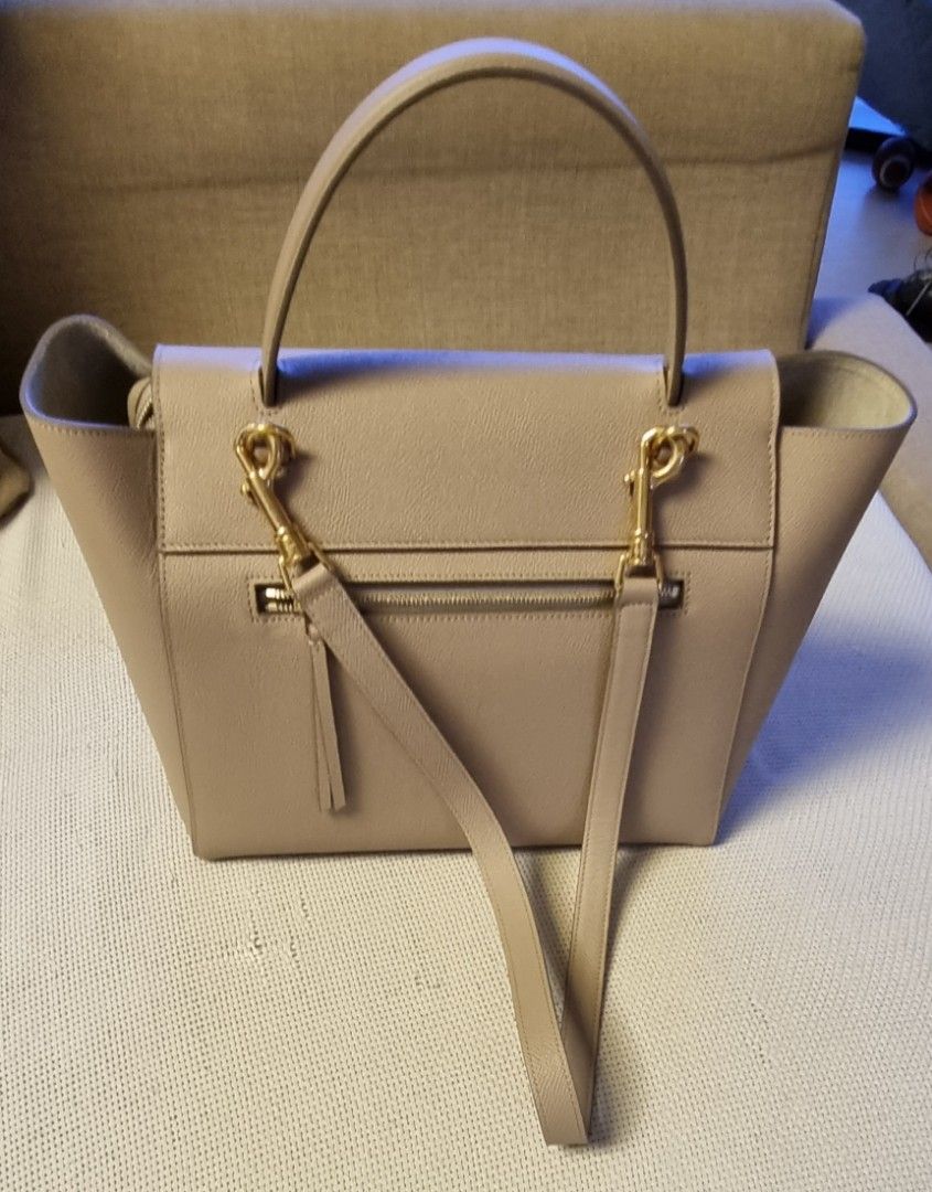 CELINE Grained Calfskin Mini Belt Bag Light Taupe 1310967