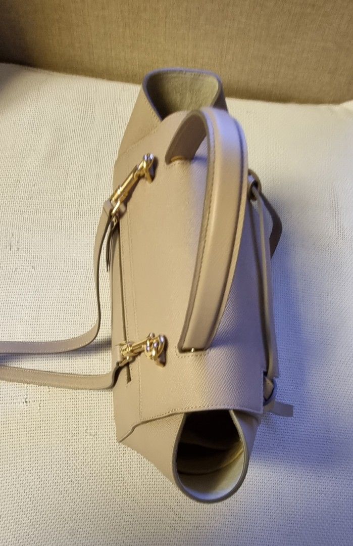 CELINE Grained Calfskin Mini Belt Bag Light Taupe 1310967