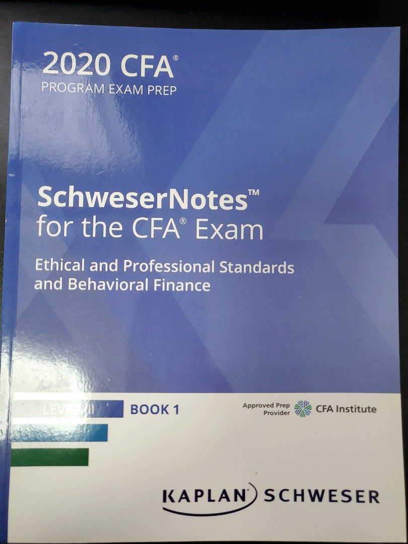 CFA SchweserNotes 2020 Level 3 Whole set, Hobbies & Toys, Books ...