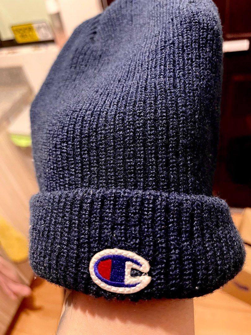 Blue champion beanie top