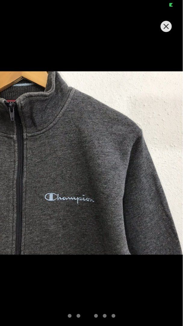 CHAMPION GREY 1/4 ZIP