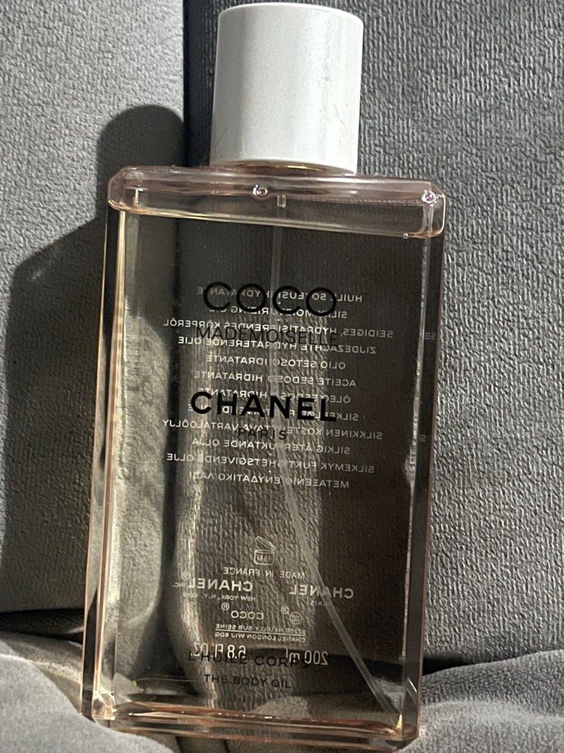 coco mademoiselle chanel body oil