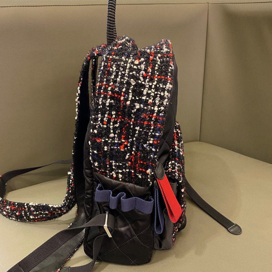 Chanel Medium Astronaut Essentials Backpack in Nylon Tweed