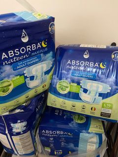 Cheap Clearance Reduced !  ABSORBA NATEEN MAXI PLUS Adult Disposable Diaper  Lampin Dewasa FREE SHIPPING FOR ORDERS ABOVE 10 PACKS