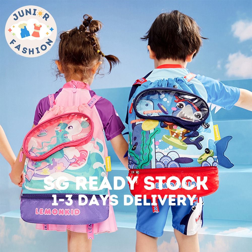 Children s Multi functional Swim Bag with Drawstring Closure Beach Bag