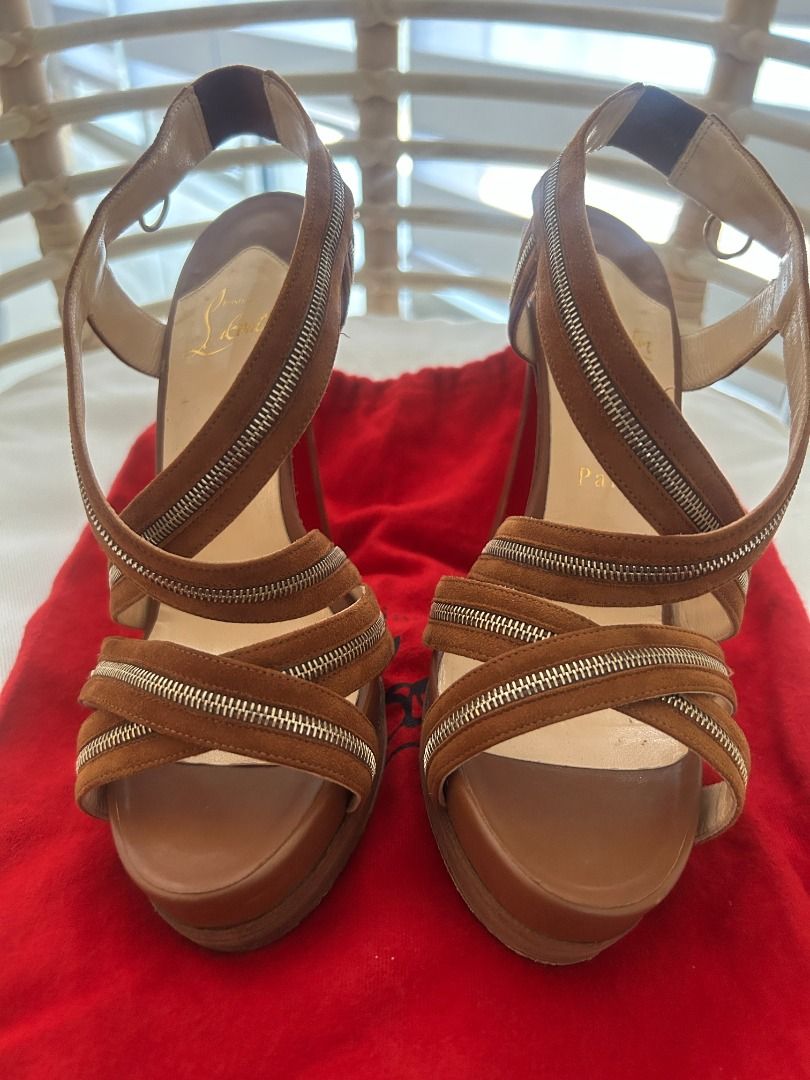 Christian louboutin cheap zipper heel