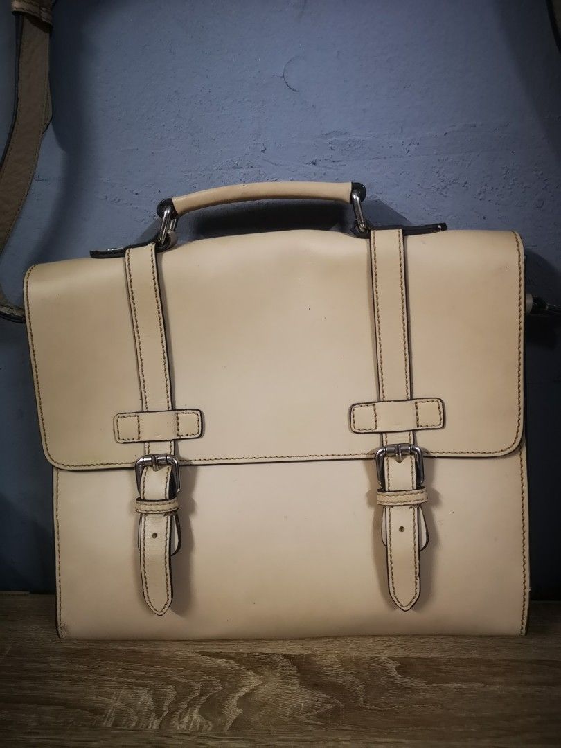 Clarks leather clearance satchel bag