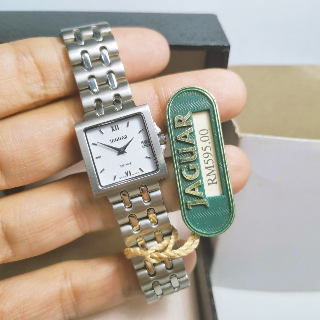 CLEARANCE Jaguar Swiss Sapphire Square Watch Women