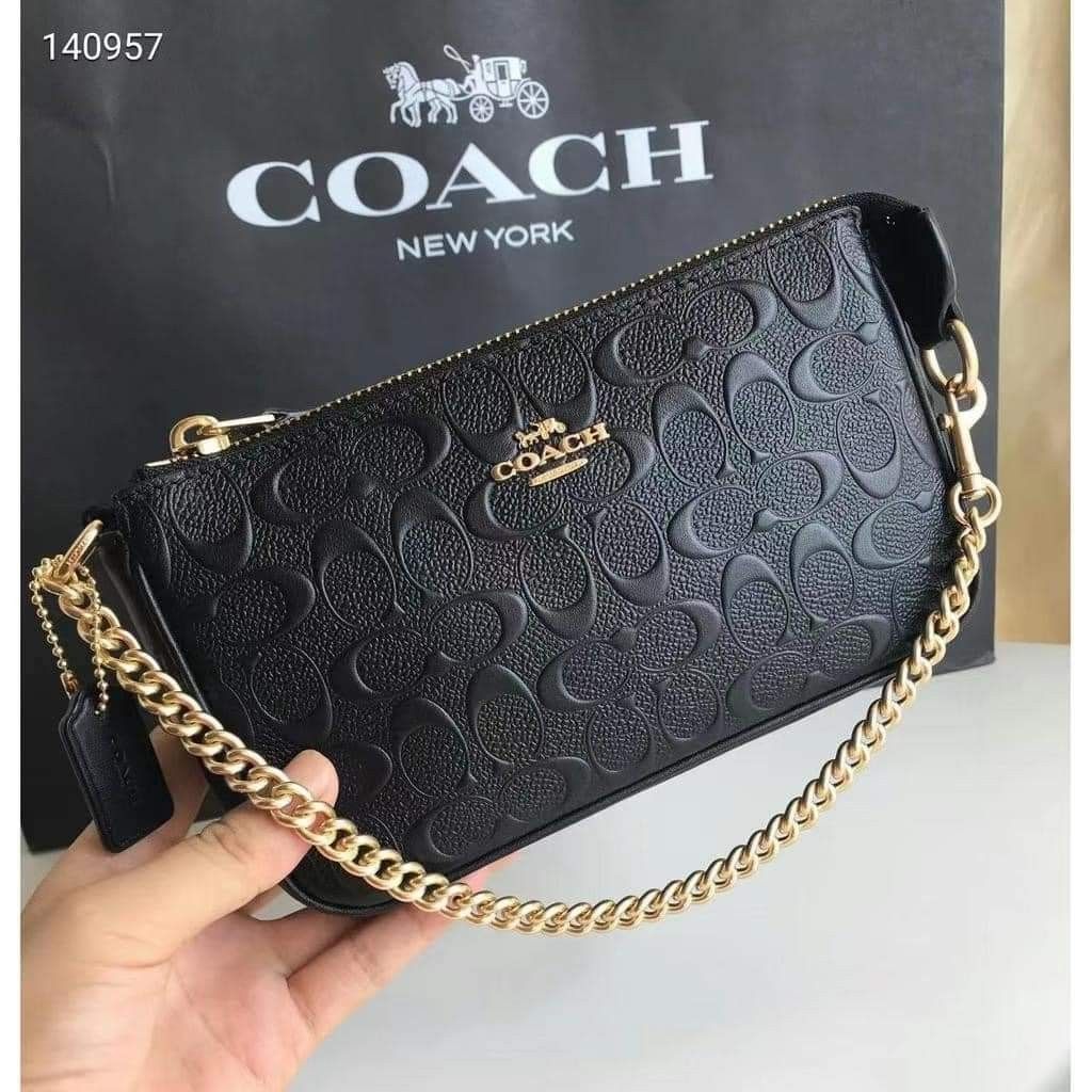 Coach C4310 Mini Nolita Bag Charm In Signature Canvas IN Light