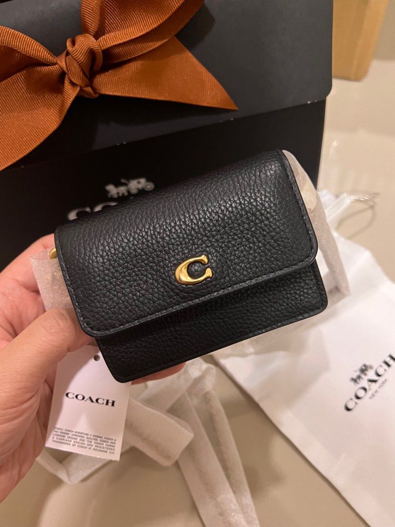 Coach Half Flap Card Case, Luxury, Bags & Wallets on Carousell
