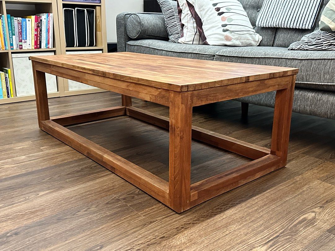 Coffee Table (Category: Other Home Furniture) located in Singapore. Submitted by joengz (Listing ID 1250307686, Image 2). Description: Original SCANTEAK teak wood coffee table - unvarnished. Very good condition. L 1210mm W 610mm H 400mm.