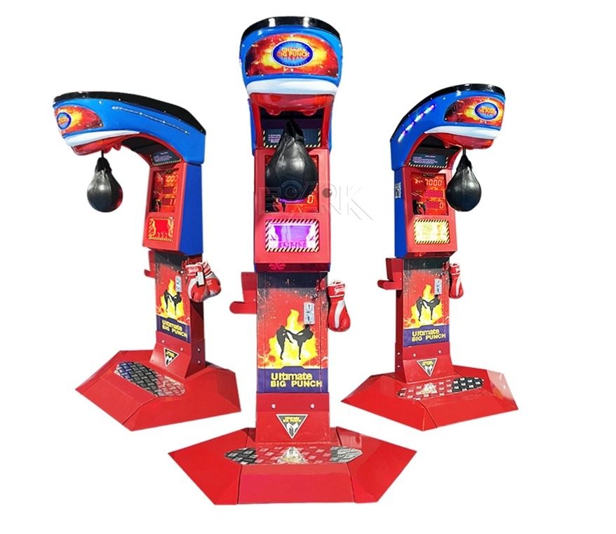 Coin Operated Arcade Prize Redemption Machine Punch Boxing Game Machine