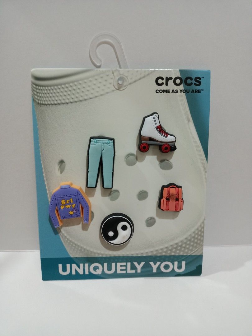 Crocs Original Jibbitz Set (Category: Babies & Kids Fashion) located in Manila. Submitted by jollynest24 (Listing ID 1250198445, Image 3). Description: 💜 Welcome to JETS Online Shop 💜 Crocs Original Jibbitz Set 💜 4 sets designs available 💜 From P880 each now only P 780 💜 Perfect Addition to your pair of clogs, slides and more 💜 Authentic and Original item from Crocs Canada 🇨🇦 💜 Sampaloc Manila 💜 Gcash.