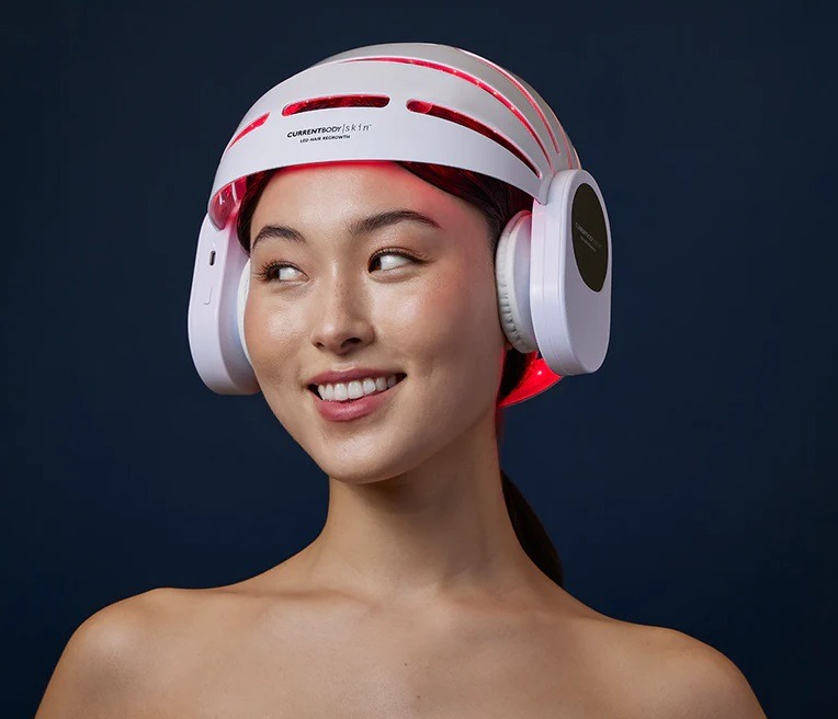 CurrentBody Skin LED Hair Regrowth Device with BLUETOOTH Red Light Therapy Treatment for Hair
