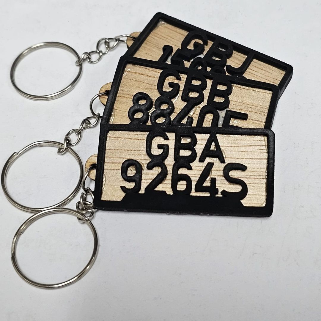 Customized Number Plate Keychain Car Accessories Accessories on