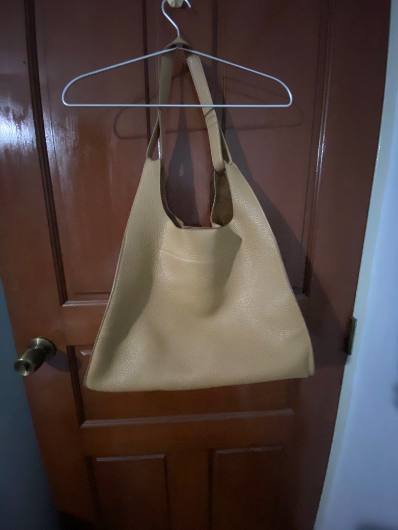 Cuyana Oversized Double Loop Leather Shoulder Bag - Brown Shoulder Bags,  Handbags - WCYAN22634