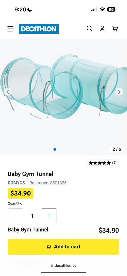 TUNNEL DE BABY GYM DOMYOS