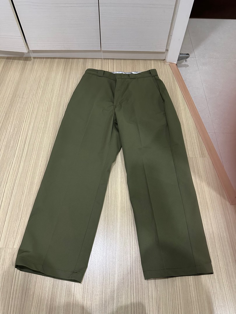 Dickies 874別注款軍綠色西裝褲, 他的時尚, 褲子, 長褲在旋轉拍賣