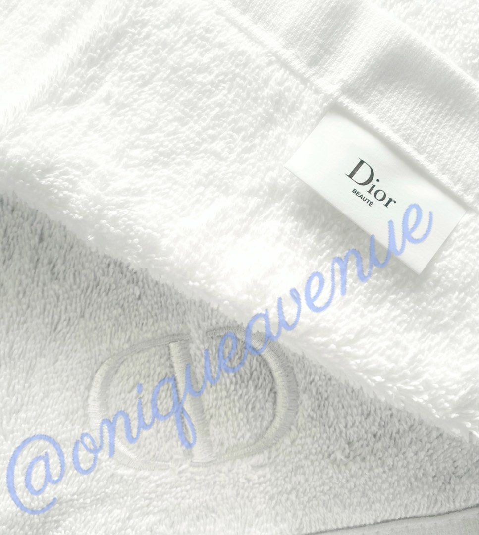 Dior Towel u0026 Hairband Set, Beauty u0026 Personal Care, Bath u0026 Body, Bath on  Carousell