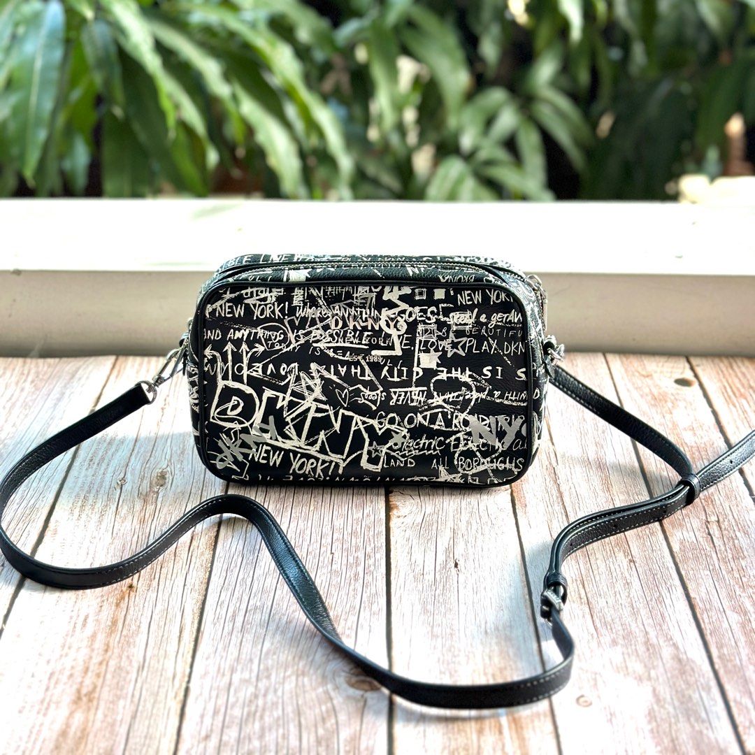DKNY Erin Graffiti Crossbody Bag (authentic) on Carousell