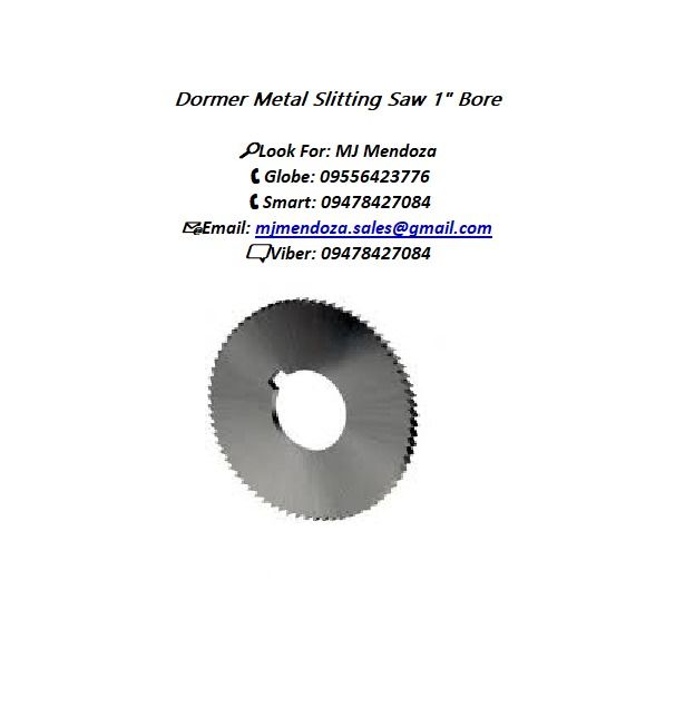 Dormer Metal Slitting Saw 1" Bore, Commercial & Industrial, Industrial