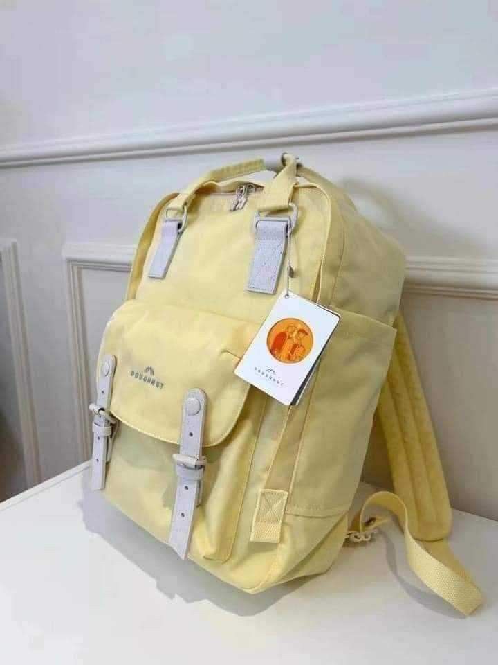 Doughnut Backpack (Category: Backpacks) located in Manila. Submitted by accessorixs (Listing ID 1250306317, Image 3). Description: Sakto sa upcoming pasukan!!❤️ ‼️Introducing the 🍩Macaroon Backpack‼️AUTHENTIC FROM HONGKONG Features: 📍11 Compartments 📍Water-repellent 📍Padded laptop compartment 📍Water bottle pocket 📍Front pocket for quick access 📍Adjustable shoulder straps 📍Comfortable back panel Benefits: 📍Protects your belongings from th