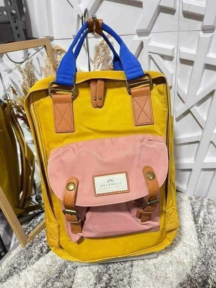 Doughnut Backpack (Category: Backpacks) located in Manila. Submitted by accessorixs (Listing ID 1250306317, Image 1). Description: Sakto sa upcoming pasukan!!❤️ ‼️Introducing the 🍩Macaroon Backpack‼️AUTHENTIC FROM HONGKONG Features: 📍11 Compartments 📍Water-repellent 📍Padded laptop compartment 📍Water bottle pocket 📍Front pocket for quick access 📍Adjustable shoulder straps 📍Comfortable back panel Benefits: 📍Protects your belongings from th