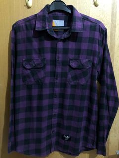 DSVN Purple Plaid Shirt / Kemeja Pria DSVN