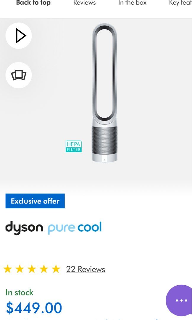 Dyson pure cool TP00