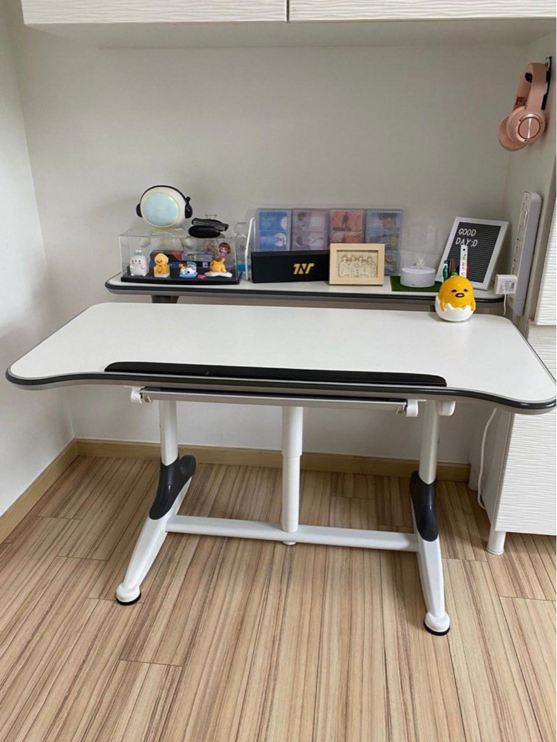 Ergonomic Study Desk , Height Adjustable , Furniture & Home Living