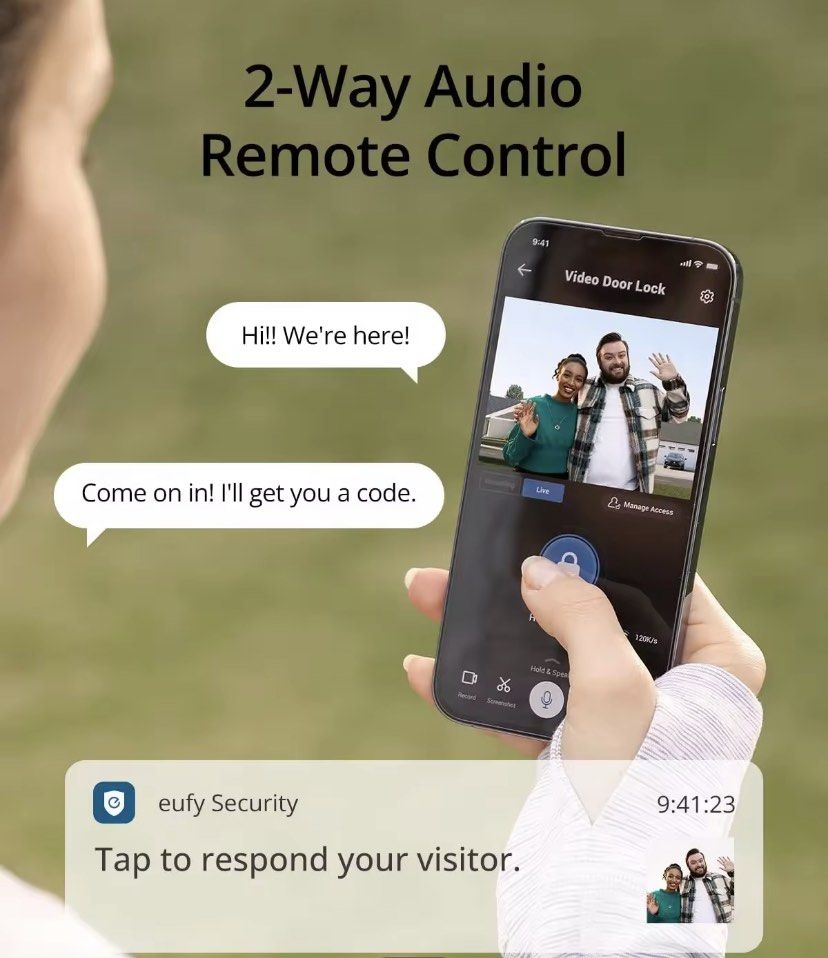 eufy Security Video Smart Lock S330, 3in1 Camera+Doorbell+Fingerprint