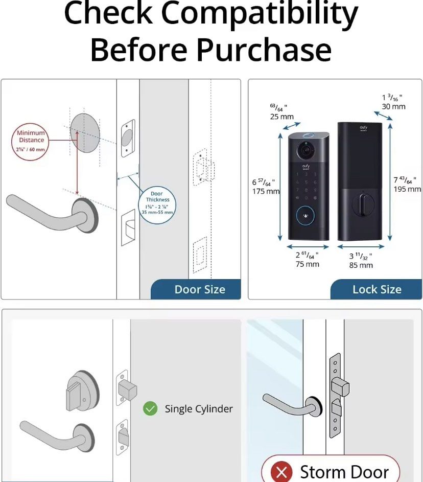 eufy Security Video Smart Lock S330, 3in1 Camera+Doorbell+Fingerprint