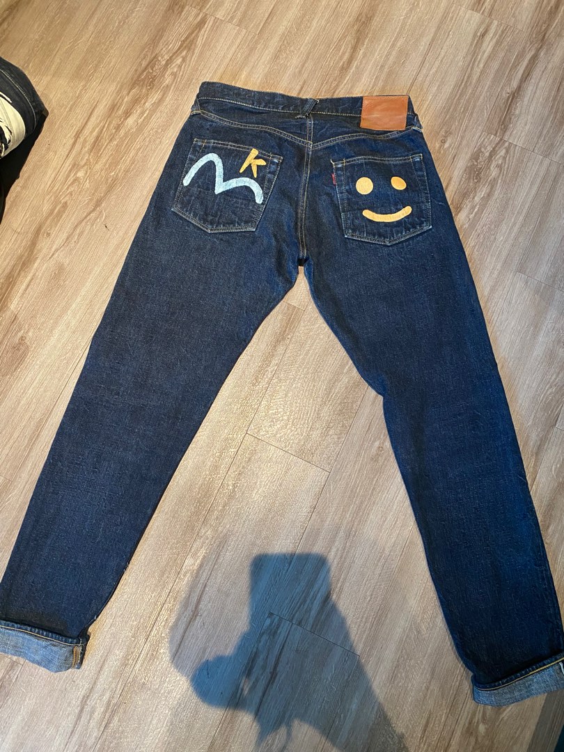 Vintage Japanese Evisu Jeans, Men's Fashion, Bottoms, Jeans on Carousell