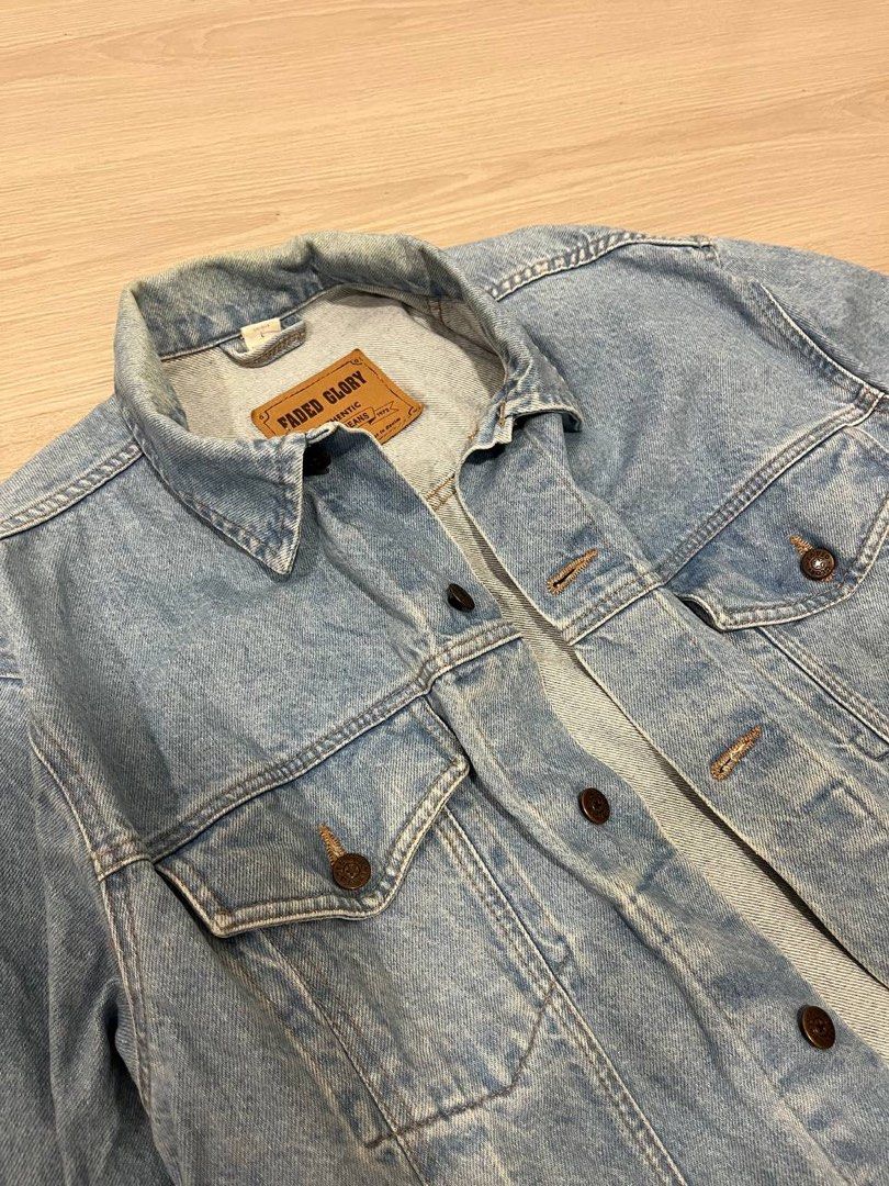 Faded Glory Denim jacket Men s Fashion Tops Sets Hoodies on