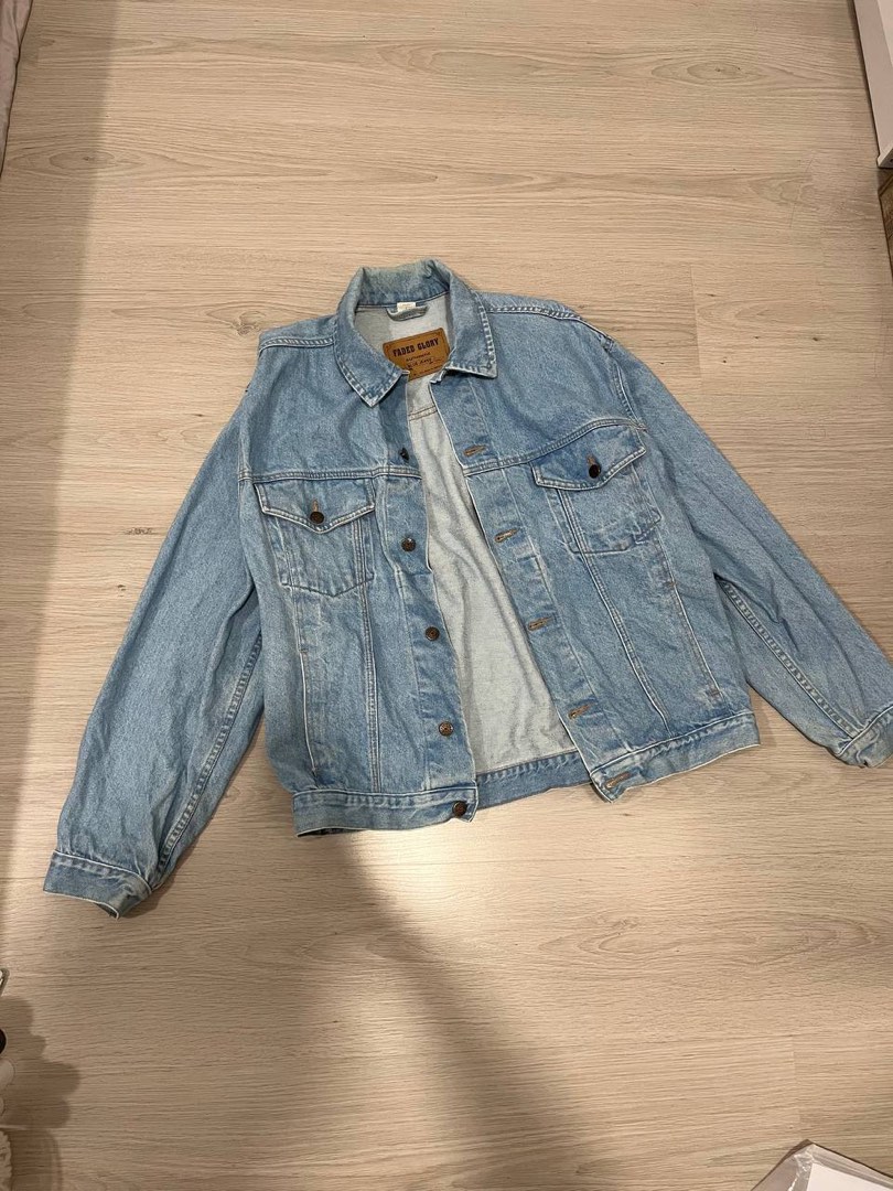 Faded Glory Denim jacket Men s Fashion Tops Sets Hoodies on