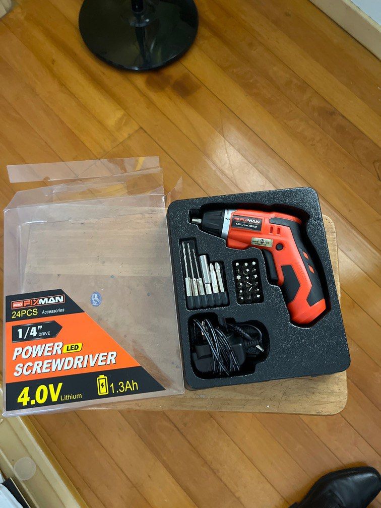FIXMAN Pro Cordless Screwdriver Drill Set Furniture Home Living
