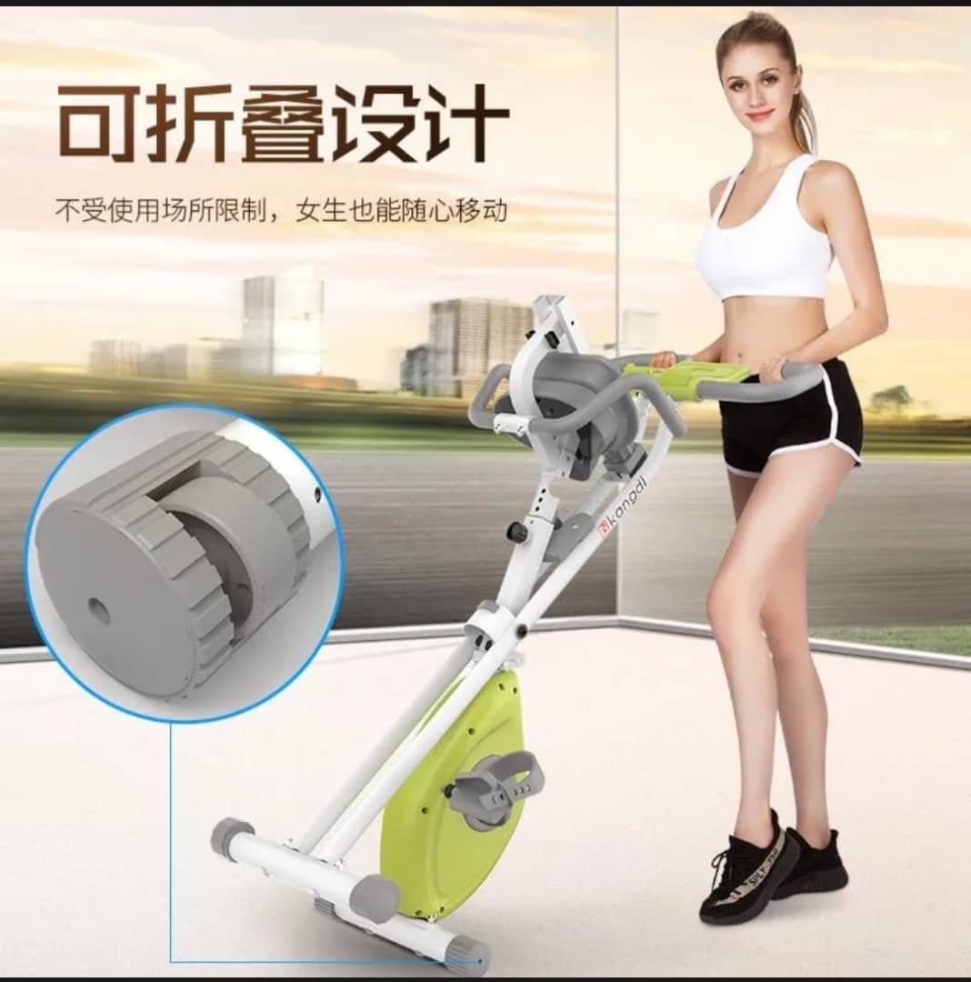 foldable stationary bike SAME DAY DELIVERY Sports Equipment Exercise Fitness Cardio Fitness Machines on Carousell