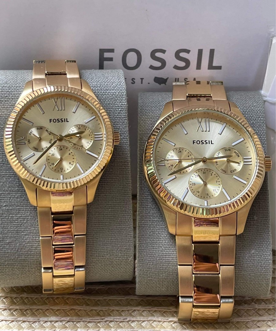 Fossil Couple's Watch on Carousell